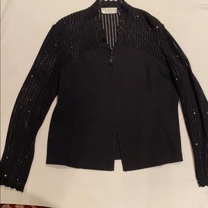 Black Saint John knit